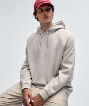 Φουτερ με Κουκουλα Lululemon Smooth Spacer Classic-Fit Pullover ανδρικα καφε | Greece-7315280
