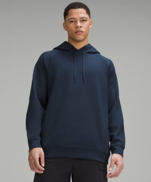 Φουτερ με Κουκουλα Lululemon Smooth Spacer Classic-Fit Pullover ανδρικα σκουρο μπλε | Greece-4852019