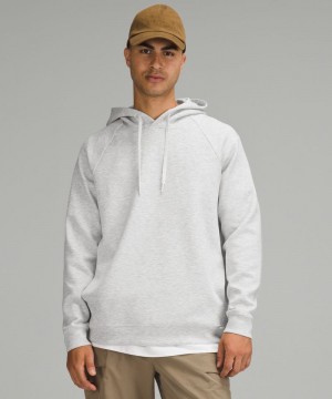 Φουτερ με Κουκουλα Lululemon Smooth Spacer Classic-Fit Pullover ανδρικα ανοιχτο γκρι | Greece-8624109