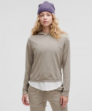 Φουτερ με Κουκουλα Lululemon Soft Jersey Classic-Fit γυναικεια Μπεζ | Greece-7965231