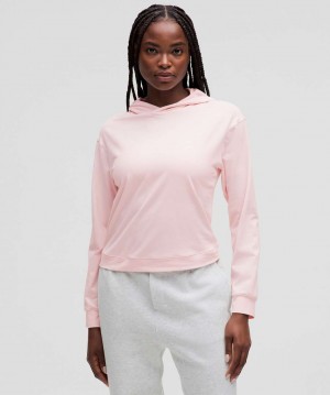 Φουτερ με Κουκουλα Lululemon Soft Jersey Classic-Fit γυναικεια ροζ | Greece-3569821