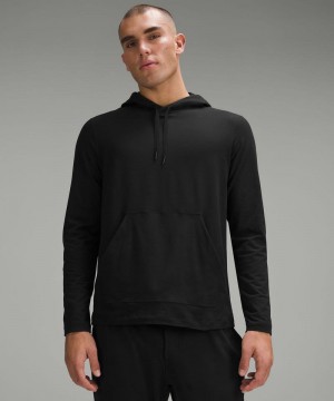 Φουτερ με Κουκουλα Lululemon Soft Jersey Pullover ανδρικα μαυρα | Greece-2634750