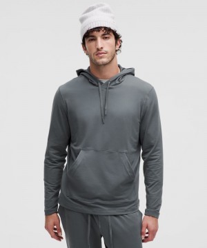 Φουτερ με Κουκουλα Lululemon Soft Jersey Pullover ανδρικα γκρι | Greece-6907852