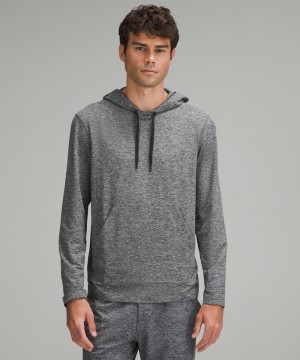 Φουτερ με Κουκουλα Lululemon Soft Jersey Pullover ανδρικα μαυρα ασημι | Greece-1398470