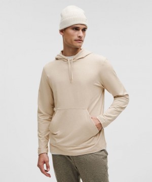 Φουτερ με Κουκουλα Lululemon Soft Jersey Pullover ανδρικα καφε Μπεζ | Greece-0274968