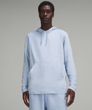 Φουτερ με Κουκουλα Lululemon Soft Jersey Pullover ανδρικα μπλε μπλε Μπεζ | Greece-7423985