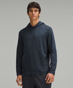 Φουτερ με Κουκουλα Lululemon Soft Jersey Pullover ανδρικα σκουρο μπλε σκουρο μπλε | Greece-7824369