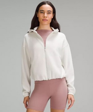 Φουτερ με Κουκουλα Lululemon Softstreme Full-Zip γυναικεια Μπεζ | Greece-1750843