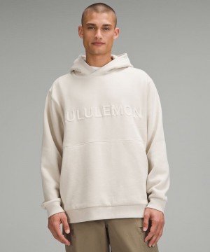 Φουτερ με Κουκουλα Lululemon Steady State Graphic ανδρικα Μπεζ ασπρα | Greece-0842951
