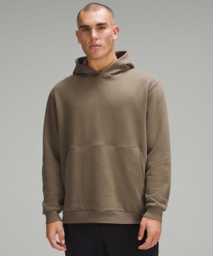 Φουτερ με Κουκουλα Lululemon Steady State Pullover ανδρικα καφε | Greece-7614325