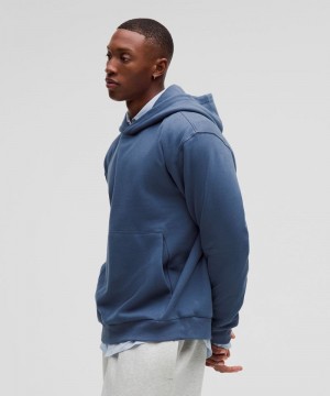 Φουτερ με Κουκουλα Lululemon Steady State Pullover ανδρικα μπλε | Greece-3615972