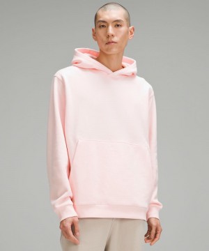 Φουτερ με Κουκουλα Lululemon Steady State Pullover ανδρικα ροζ | Greece-6524109