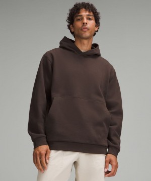 Φουτερ με Κουκουλα Lululemon Steady State Pullover ανδρικα σοκολάτα | Greece-7659048