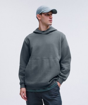 Φουτερ με Κουκουλα Lululemon Steady State Pullover ανδρικα γκρι | Greece-7045123