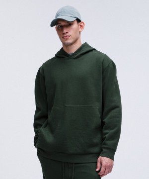 Φουτερ με Κουκουλα Lululemon Steady State Pullover ανδρικα πρασινο | Greece-3698152