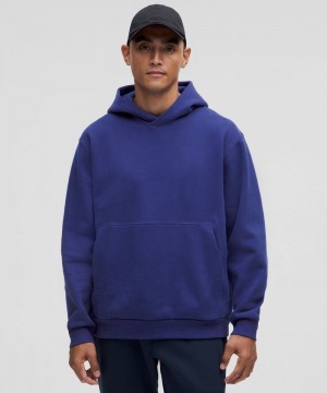Φουτερ με Κουκουλα Lululemon Steady State Pullover ανδρικα μπλε | Greece-8640395