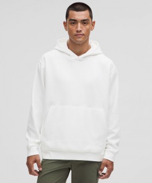 Φουτερ με Κουκουλα Lululemon Steady State Pullover ανδρικα ασπρα | Greece-9312805
