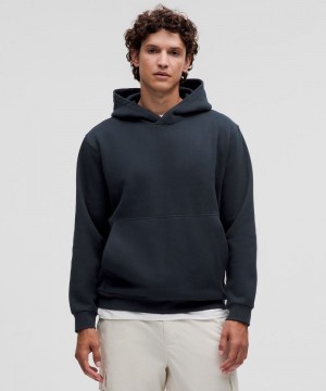Φουτερ με Κουκουλα Lululemon Steady State Pullover ανδρικα σκουρο μπλε | Greece-8691345