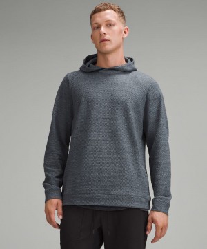 Φουτερ με Κουκουλα Lululemon Textured Double-Knit Cotton ανδρικα γκρι μαυρα | Greece-5172389