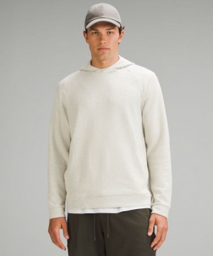 Φουτερ με Κουκουλα Lululemon Textured Double-Knit Cotton ανδρικα Μπεζ μαυρα | Greece-8749265