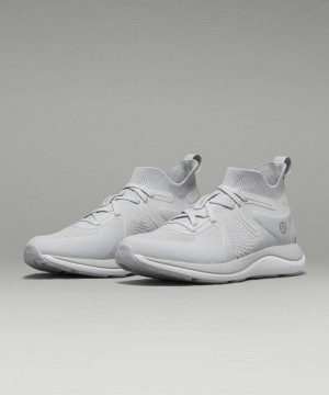 παπουτσια fitness Lululemon Chargefeel 2 Mid γυναικεια ασπρα ασημι | Greece-4583019
