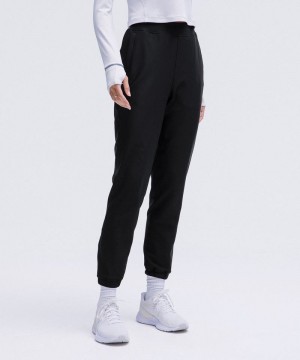 παντελονι jogger Lululemon Adapted State High-Rise Fleece γυναικεια μαυρα | Greece-5498273