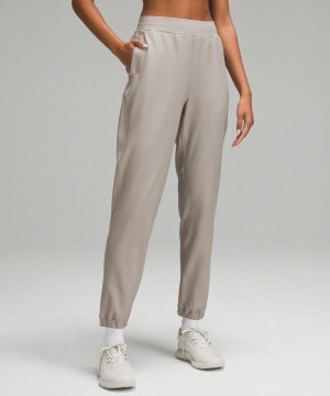 παντελονι jogger Lululemon Adapted State High-Rise Fleece γυναικεια γκρι | Greece-4605782