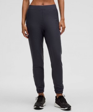 παντελονι jogger Lululemon Adapted State High-Rise Fleece γυναικεια μαυρα | Greece-6059731
