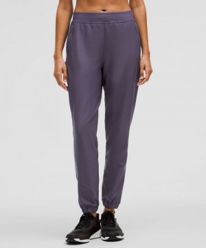 παντελονι jogger Lululemon Adapted State High-Rise Fleece γυναικεια βαθυ γκρι | Greece-6148235