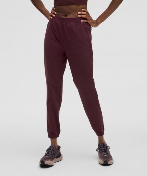 παντελονι jogger Lululemon Adapted State High-Rise γυναικεια σκούρο κοκκινα | Greece-6325147