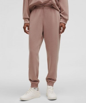 παντελονι jogger Lululemon Brushed Softstreme High-Rise γυναικεια ροζ | Greece-7601493