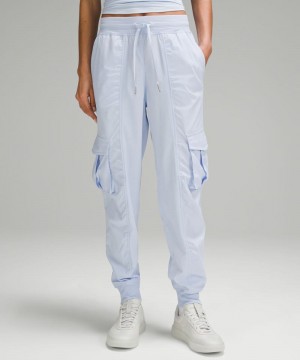 παντελονι jogger Lululemon Dance Studio Relaxed-Fit Mid-Rise Cargo γυναικεια μπλε | Greece-8327495