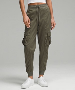 παντελονι jogger Lululemon Dance Studio Relaxed-Fit Mid-Rise Cargo γυναικεια πρασινο | Greece-0837619