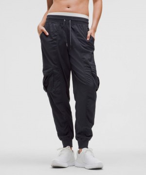 παντελονι jogger Lululemon Dance Studio Relaxed-Fit Mid-Rise Cargo γυναικεια μαυρα | Greece-0375469