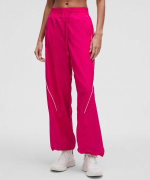 παντελονι jogger Lululemon License to Train Mid-Rise Lightweight γυναικεια ροζ | Greece-5709614