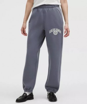 παντελονι jogger Lululemon Scuba Mid-Rise Oversized Graphic γυναικεια γκρι | Greece-6593847