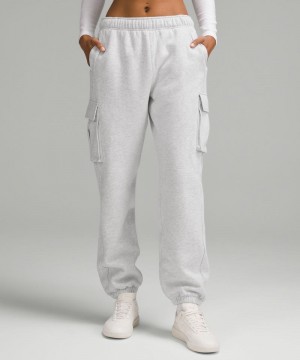 παντελονι jogger Lululemon Scuba Mid-Rise Oversized Cargo Regular γυναικεια ανοιχτο γκρι | Greece-3017865