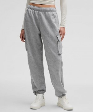 παντελονι jogger Lululemon Scuba Mid-Rise Oversized Cargo Regular γυναικεια γκρι | Greece-6815723