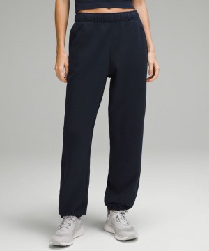 παντελονι jogger Lululemon Scuba Mid-Rise Oversized Regular γυναικεια σκουρο μπλε | Greece-5426190