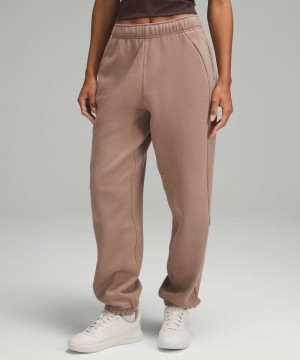 παντελονι jogger Lululemon Scuba Mid-Rise Oversized Regular γυναικεια γκρι | Greece-8104639