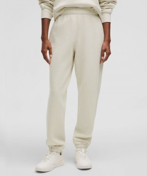 παντελονι jogger Lululemon Scuba Mid-Rise Oversized Regular γυναικεια Μπεζ | Greece-0517239