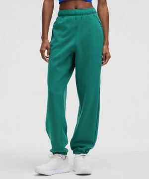 παντελονι jogger Lululemon Scuba Mid-Rise Oversized Regular γυναικεια τυρκουάζ μπλε | Greece-8951670