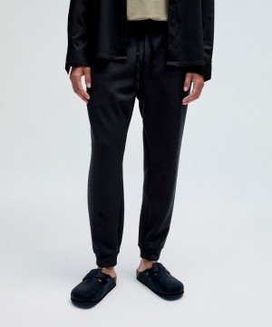 παντελονι jogger Lululemon Smooth Spacer Shorter ανδρικα μαυρα | Greece-9710456