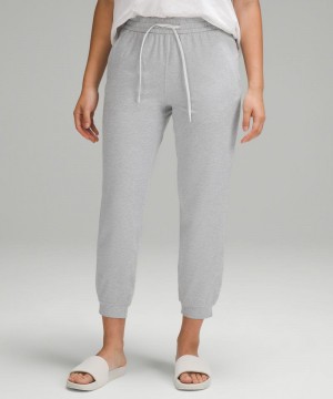 παντελονι jogger Lululemon Soft Jersey Classic-Fit Mid-Rise γυναικεια ανοιχτο γκρι | Greece-8019452