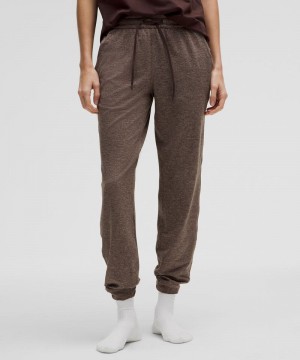 παντελονι jogger Lululemon Soft Jersey Classic-Fit Mid-Rise γυναικεια σοκολάτα γκρι | Greece-3527086