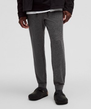 παντελονι jogger Lululemon Soft Jersey ανδρικα μαυρα βαθυ γκρι | Greece-4760135