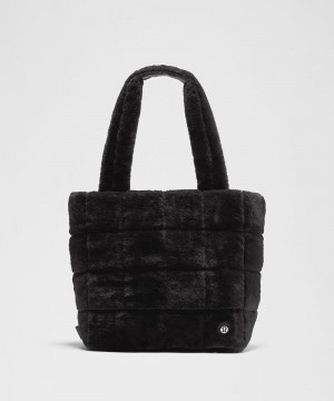 τσάντεσ tote Lululemon Quilted Grid 12L Plush Fleece γυναικεια μαυρα | Greece-0387459