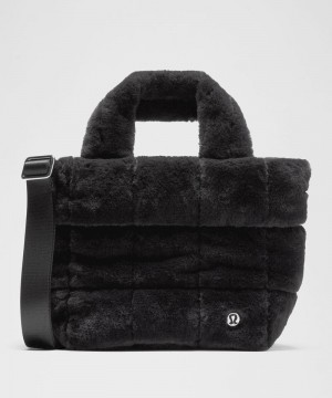 τσάντεσ tote Lululemon Quilted Grid Mini 5L Plush Fleece γυναικεια μαυρα | Greece-3412580
