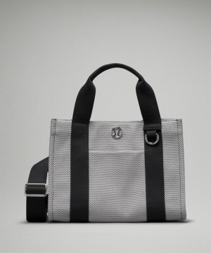 τσάντεσ tote Lululemon Two-Tone Canvas Mini 4.5L γυναικεια γκρι ασπρα μαυρα | Greece-6975084