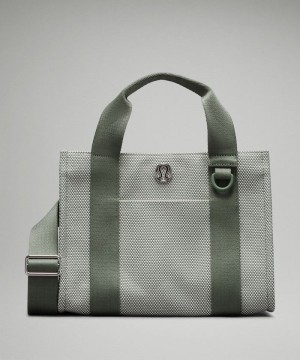 τσάντεσ tote Lululemon Two-Tone Canvas Mini 4.5L γυναικεια γκρι ασπρα | Greece-1348275